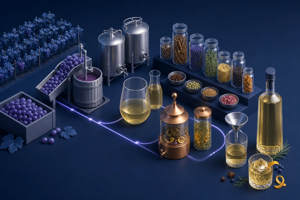 La importancia de la uva base en la elaboración de vermuts de alta gama